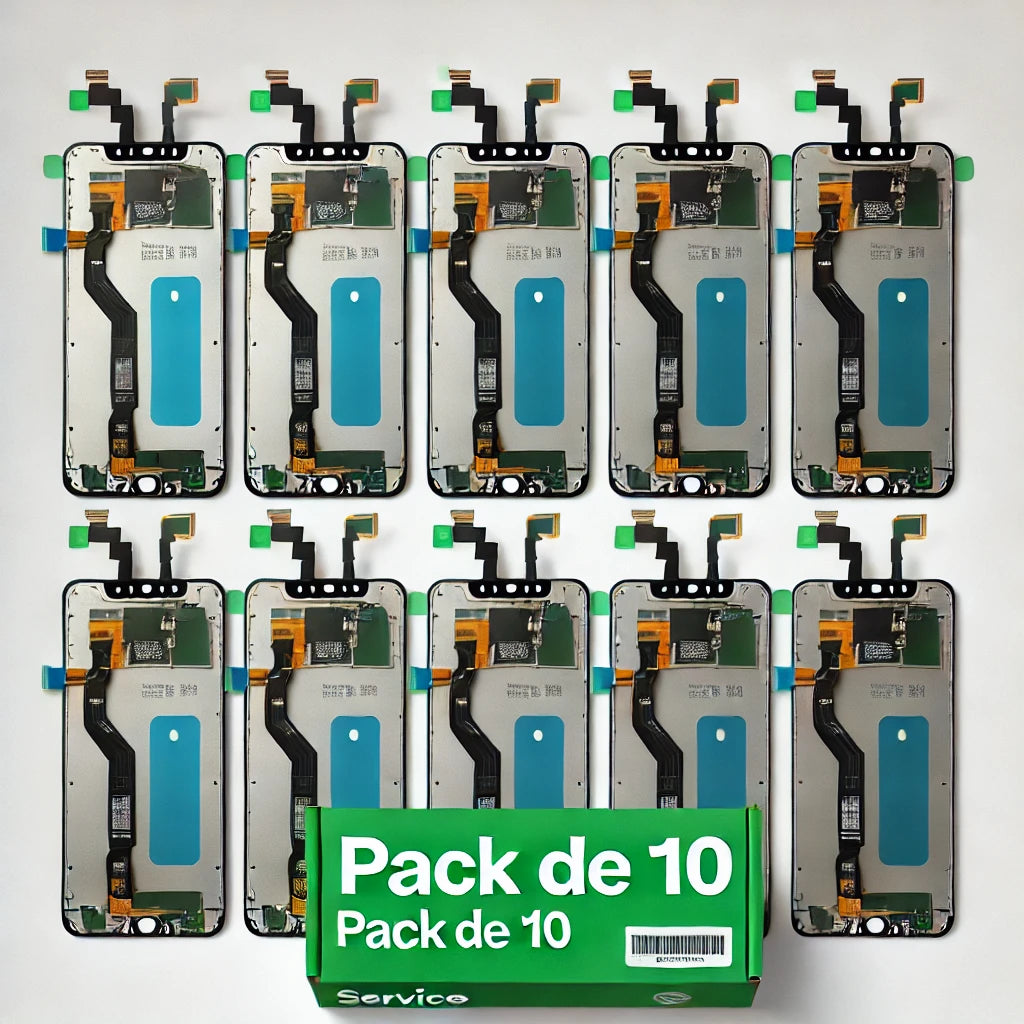 PACK DE 10 Pantalla SIN MARCO Original para Oppo A15 A15S / C11 C12 C15 / Realme 7i Global / A35 / Narzo 20 30A Service Pack