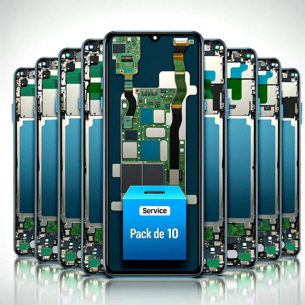 PACK DE 10 Pantalla SIN MARCO Original para Realme C11 2021 / C20 / C21 RMX3231 Service Pack