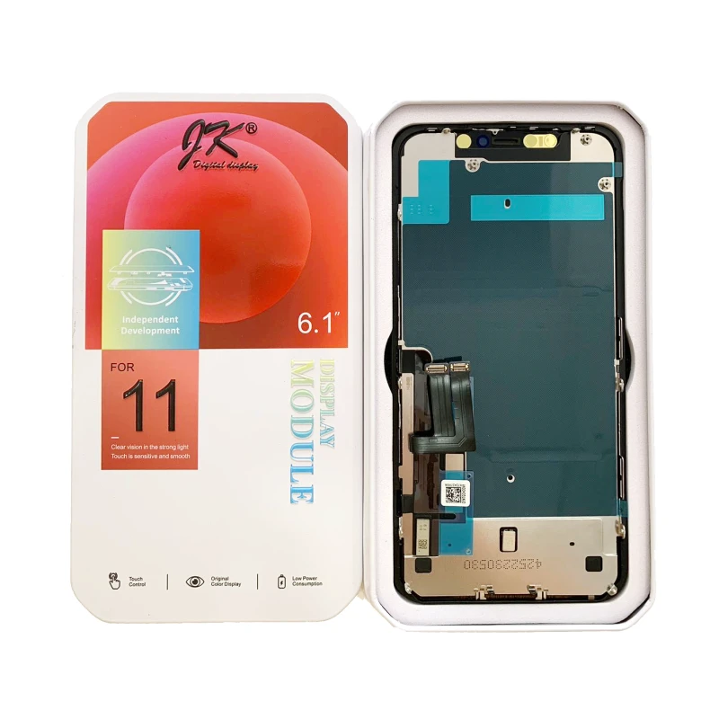Pantalla Incell FHD JK para Iphone 11. Permite Traspaso de Chip CAJA METAL