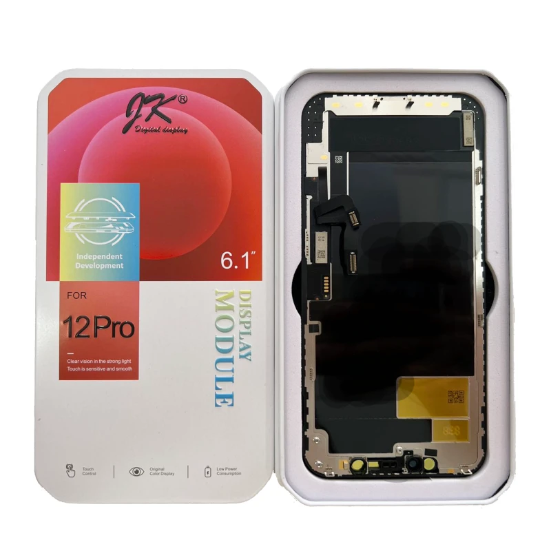 Pantalla InCell FHD JK para Iphone 12 / Iphone 12 Pro.Permite Traspaso de Chip CAJA METAL