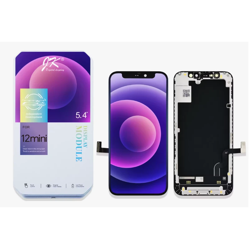 Pantalla Incell FHD JK Para IPhone 12 Mini. Permite Traspaso de Chip CAJA METAL
