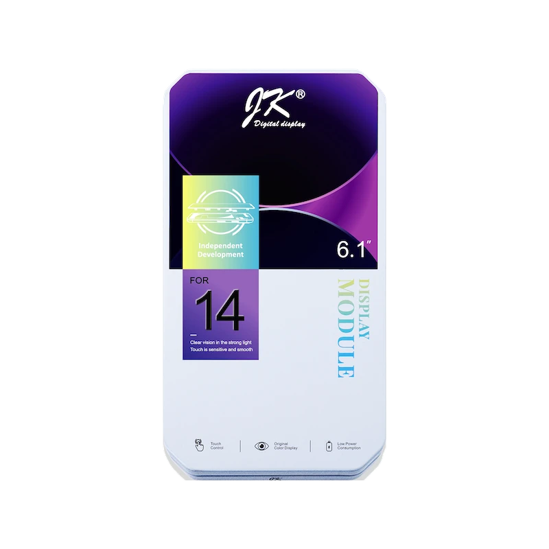 Pantalla Incell FHD JK para Iphone 14. Permite Traspaso de Chip CAJA METAL