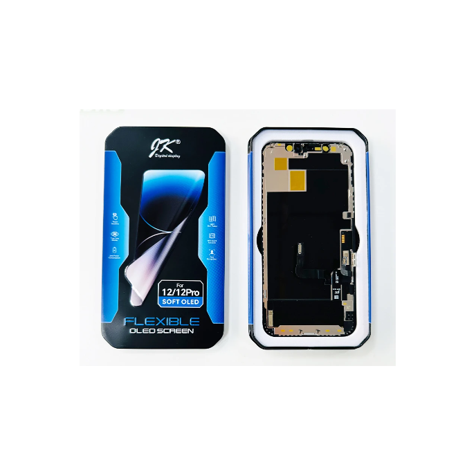 Pantalla SOFT OLED JK para Iphone 12 / Iphone 12 Pro. Permite Traspaso de Chip CAJA METAL