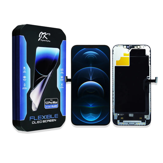 Pantalla SOFT OLED JK para Iphone 12 Pro Max. Permite Traspaso de Chip CAJA METAL