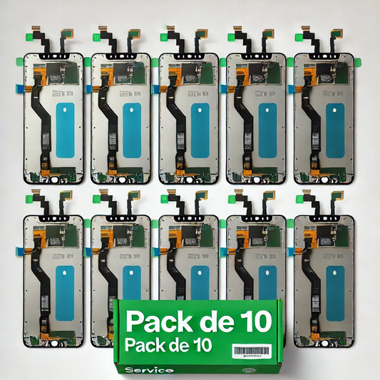 PACK DE 10 Pantalla SIN MARCO Original para Oppo A15 A15S / C11 C12 C15 / Realme 7i Global / A35 / Narzo 20 30A Service Pack