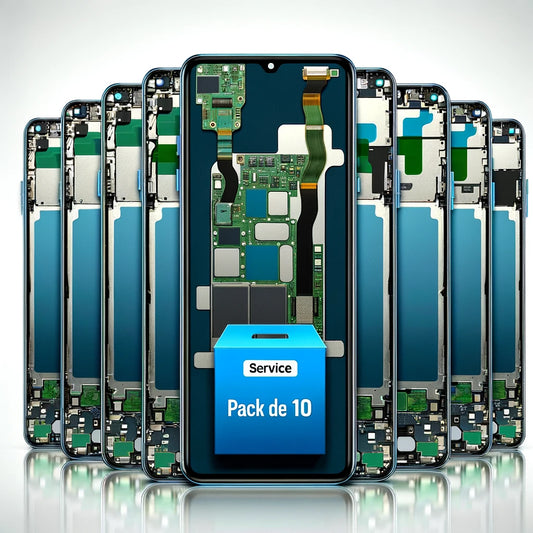 PACK DE 10 Pantalla SIN MARCO Original para Oppo A15 A15S / C11 C12 C15 / Realme 7i Global / A35 / Narzo 20 30A Service Pack
