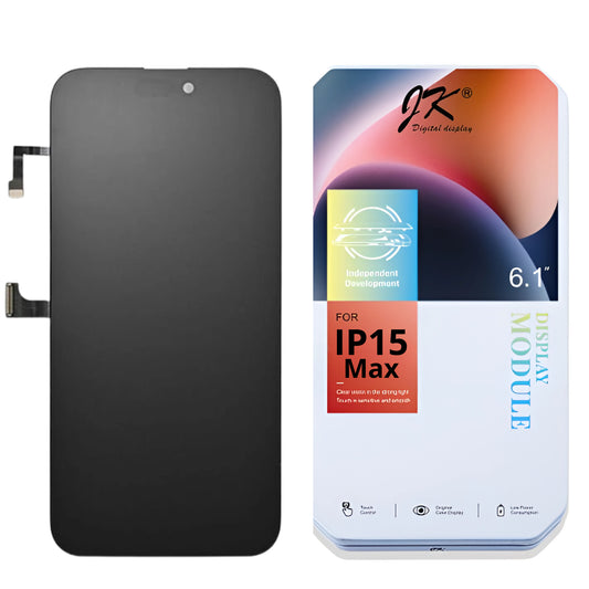 Pantalla INCELL FHD JK para Iphone 15 Plus. Permite Traspaso de Chip CAJA METAL