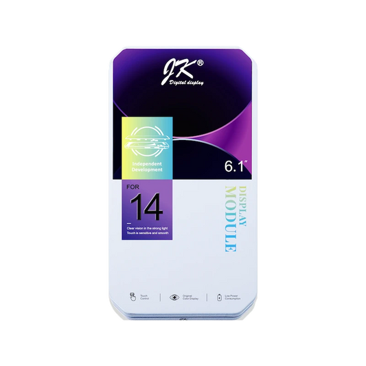 Pantalla Incell FHD JK para Iphone 14. Permite Traspaso de Chip CAJA METAL