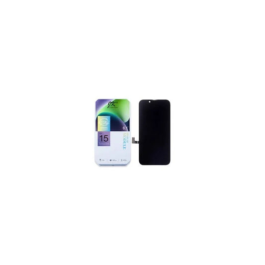 Pantalla INCELL FHD JK para Iphone 15. Permite Traspaso de Chip CAJA METAL